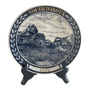 Vtg Cobalt South Dakota 1972 Chateau Collector "Kesa" 169 Denmark Plate, 1st